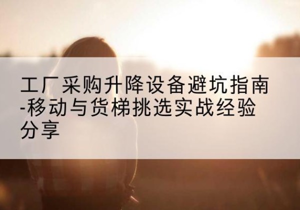 湘潭移动式升降机怎么选-工厂采购升降设备避坑指南-移动与货梯挑选实战经验分享